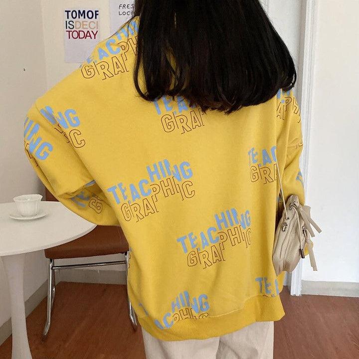 Loose-Fitting Hoodie With Lettering