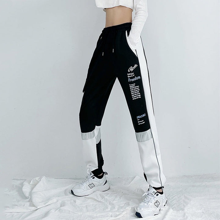 Sweatpants With Lettering And Elastic Waist