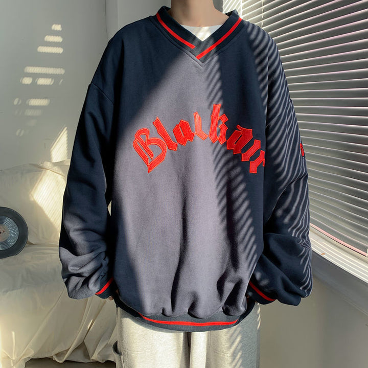 "Blackair" Sweatshirt With V-Neck