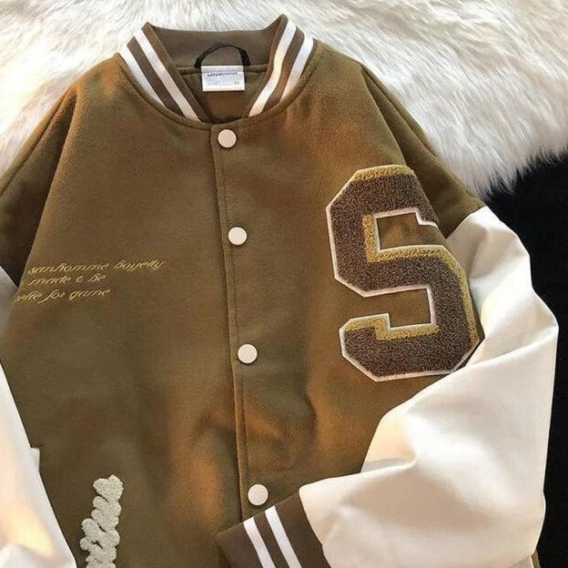 College Jacket With "S" Embroidery