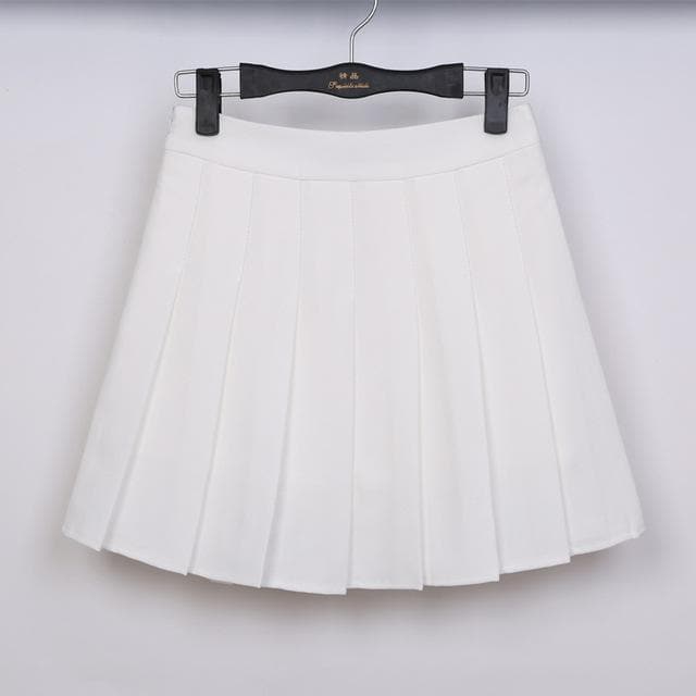 School Uniform Style Skirt - Asian Fashion Lianox