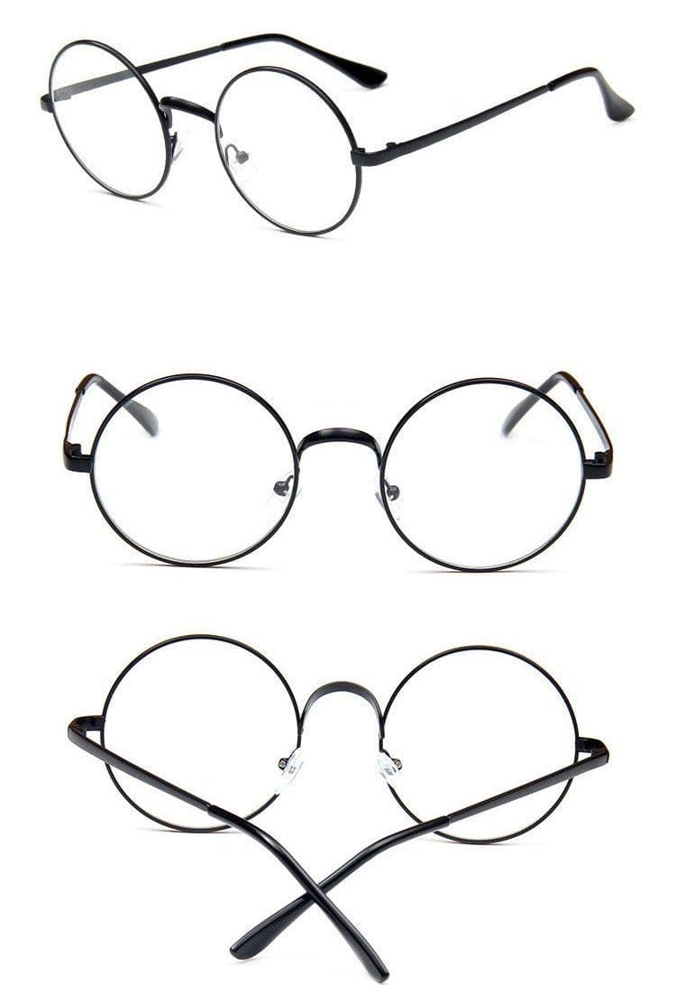 Round Mirror Glasses - Asian Fashion Lianox