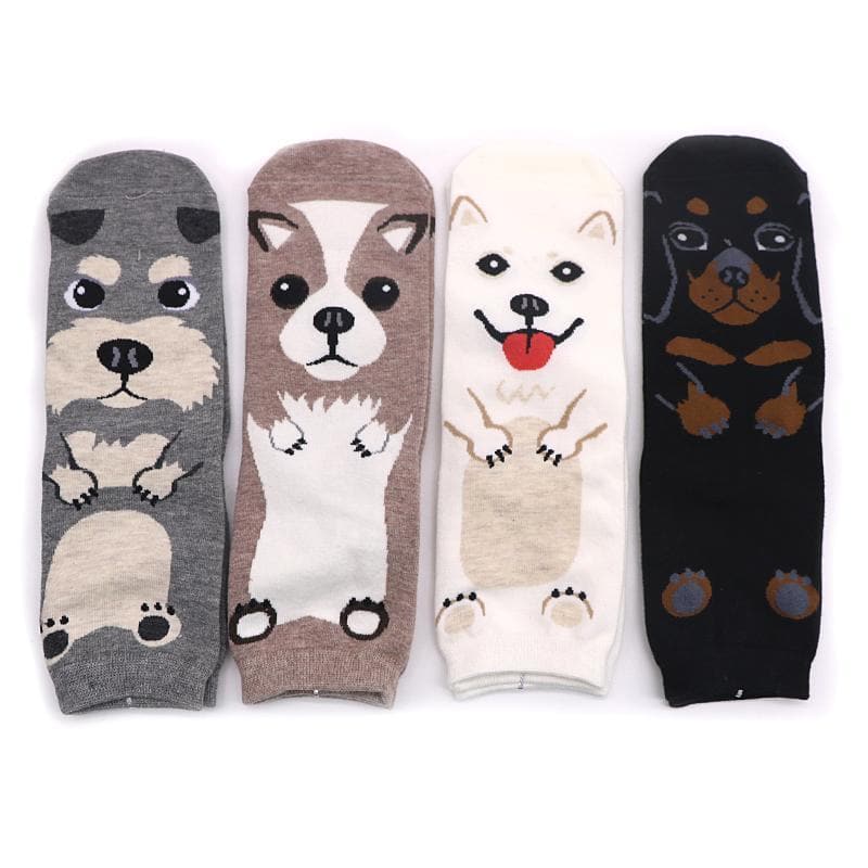 Cute Dog Socks - Asian Fashion Lianox
