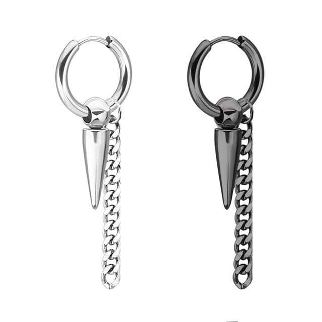 Hoop Earring Set (2 Silver) - Asian Fashion Lianox