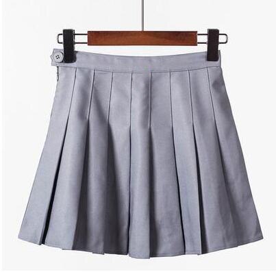 Mini Skirt With Pleats And High Waist